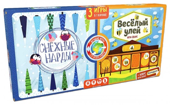 Снежные нарды Веселый улей