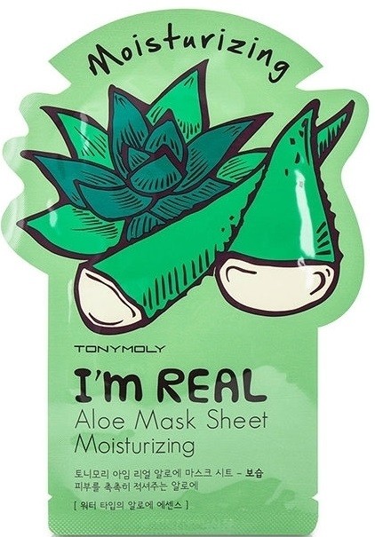 Маска для лица тканевая с экстрактом алоэ | I'm Real | Tony Moly
