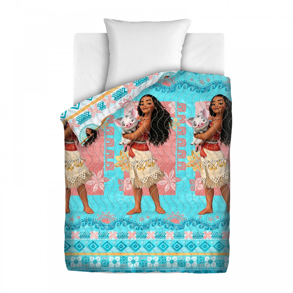 Покрывало стеганное «Моанна и Пуа» (хлопок, размер 145х200 см) | Непоседа