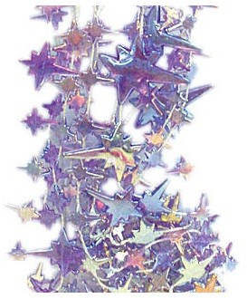 Бусы на елку (270 см, фиолетовые) | Звезда | Marko Ferenzo