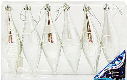 Набор елочных украшений (15 см, 6 шт) | Хай-тек | Marko Ferenzo