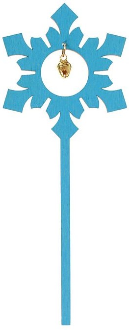 Топпер «Снежинка с бубенчиком»