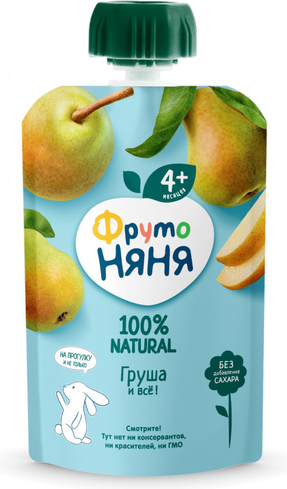 Пюре «Гипоаллергенное из груш» | ФрутоНяня