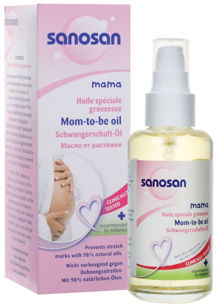 Масло от растяжек в период беременности | Mama | Sanosan