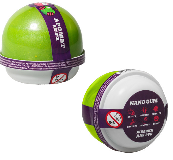 Жвачка для рук «Зеленое яблоко» | Nano gum