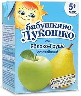 Сок осветленный «Яблоко и груша» | Бабушкино Лукошко