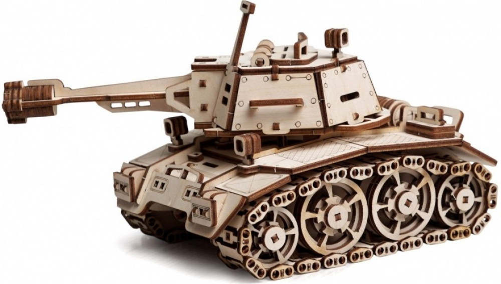 Конструктор деревянный 3D «Танк Кадет» | Военная техника | Lemmo