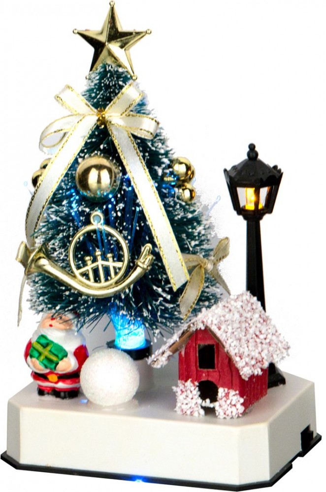 Новогодняя композиция с подсветкой