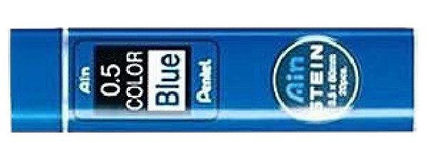 Грифели для автоматических карандашей «Ain Stein», Синий цвет, 0,5 мм, 20шт | Pentel