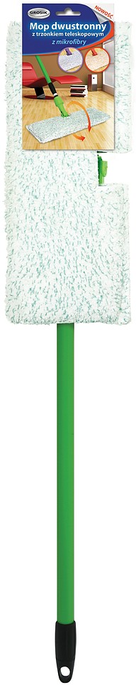 Швабра с телескопической ручкой двусторонняя | Grosik