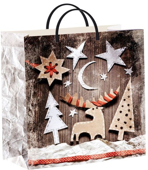 Пакет подарочный «Новогодний спектакль» (30х30 см) | ТикоПластик