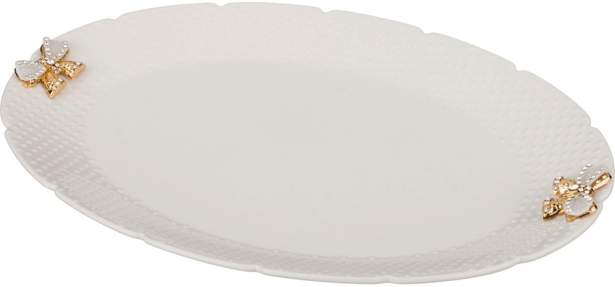 Блюдо овальное «Blossom. Бант» (длина 35 см) | Blossom | Lefard