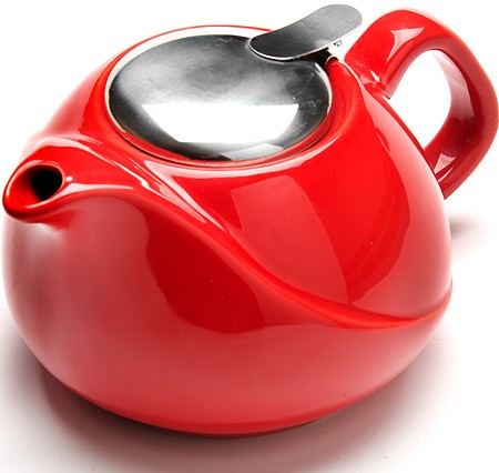 Заварочный чайник керамический (750 мл, красный) | Loraine