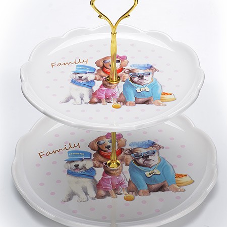 Конфетница двухъярусная «Собачки» | Собаки | Loraine