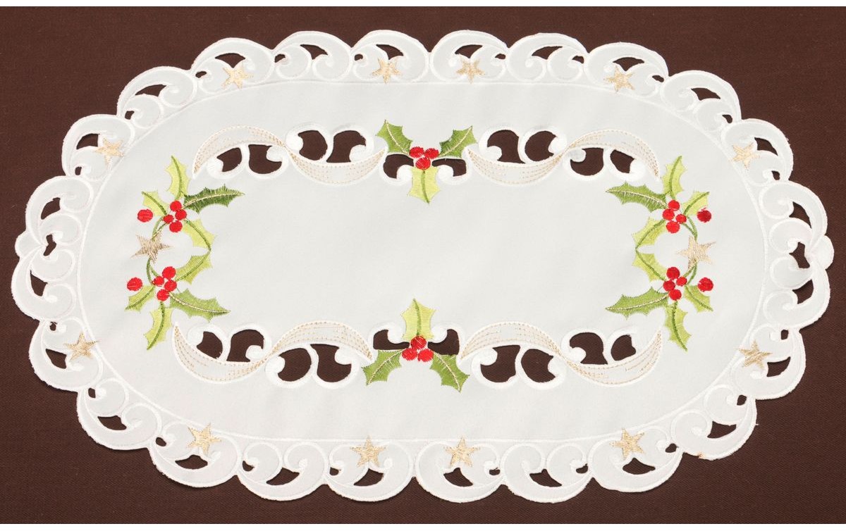 Салфетка с вышивкой (30х45 см) | Home Collection | Santalino