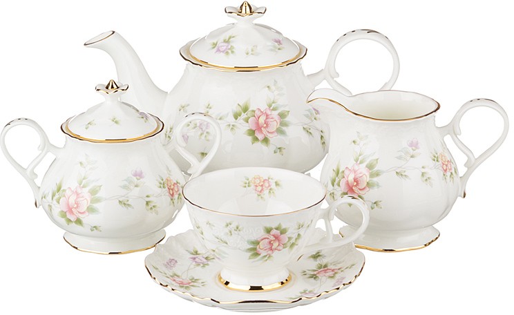 Чайный сервиз на 6 персон «Екатерина» (15 предметов) | Екатерина | Lefard