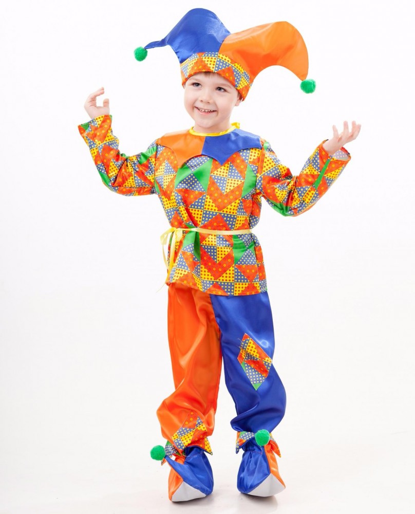Карнавальный костюм для мальчиков «Петрушка» | Сказочный маскарад | Пуговка