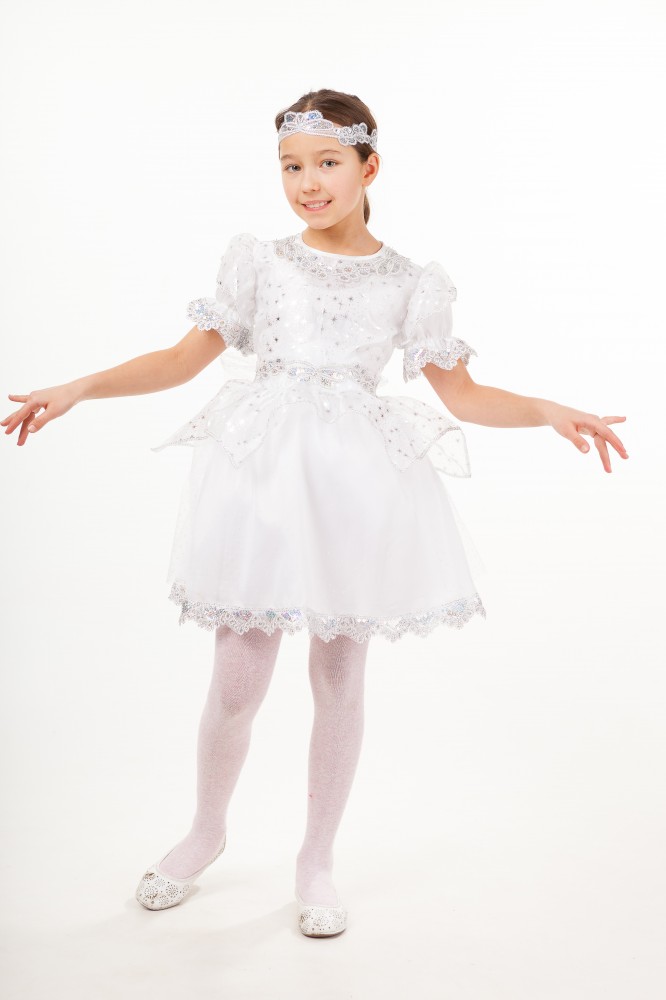 Карнавальный костюм для девочек «Снежинка» | Сказочный маскарад | Пуговка