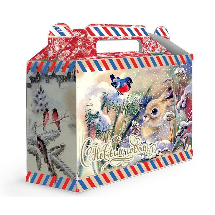 Подарочная коробка «Снежок» (17,5х7х10,5 см)