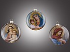 Елочное украшение-медальон «Мадонна» (8 см), в ассортименте