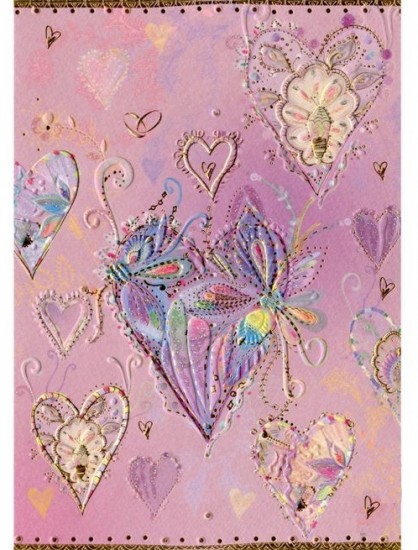 Открытка «Сердца»