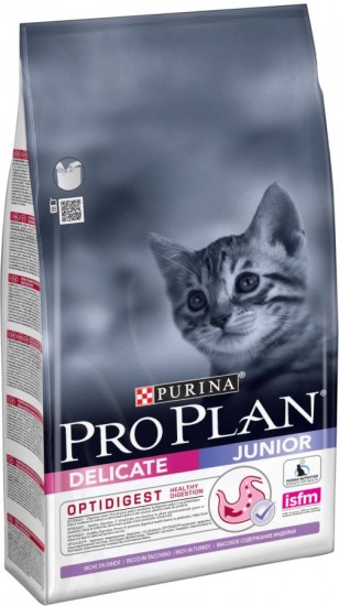 Корм для для котят с чувствительным пищеварением «Pro Plan», с индейкой (10 кг)