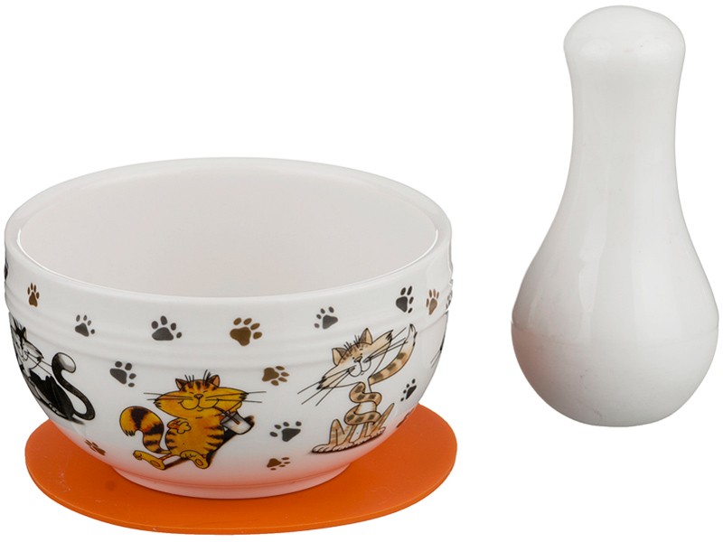 Ступка с пестиком «Веселые друзья» (5х9 см) | Веселые друзья | Lefard