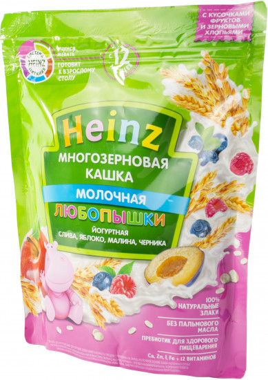 Каша «Многозерновая со сливой, яблоком, малиной и черникой»