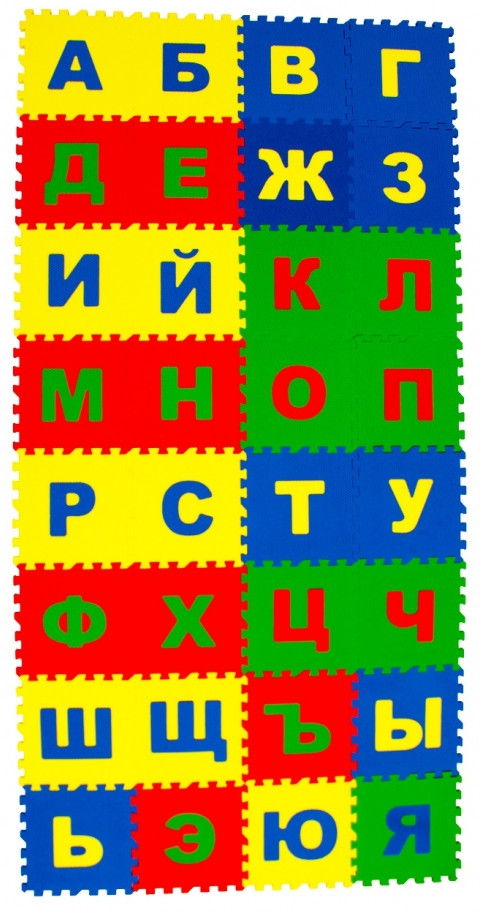 Напольная мозаика-пазл «Алфавит русский» | Напольная мозаика | Eco Cover