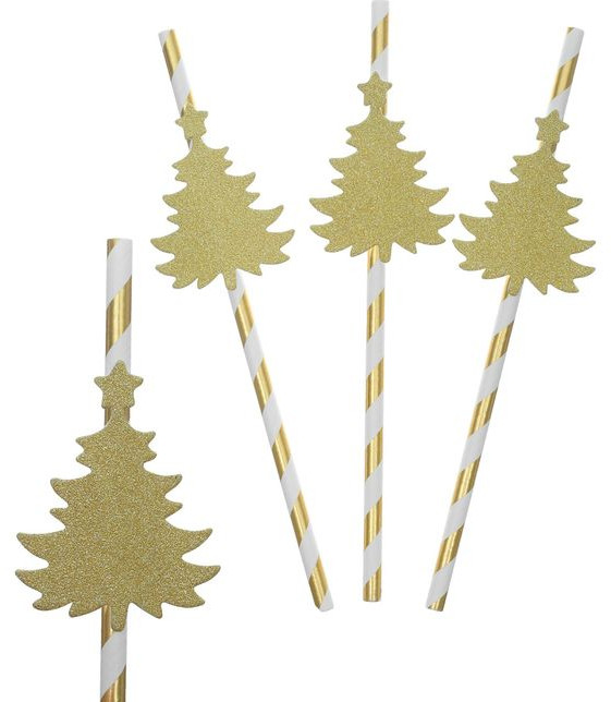 Набор трубочек для коктейля «Ёлочка» (10 шт) | С Новым годом! | Страна Карнавалия
