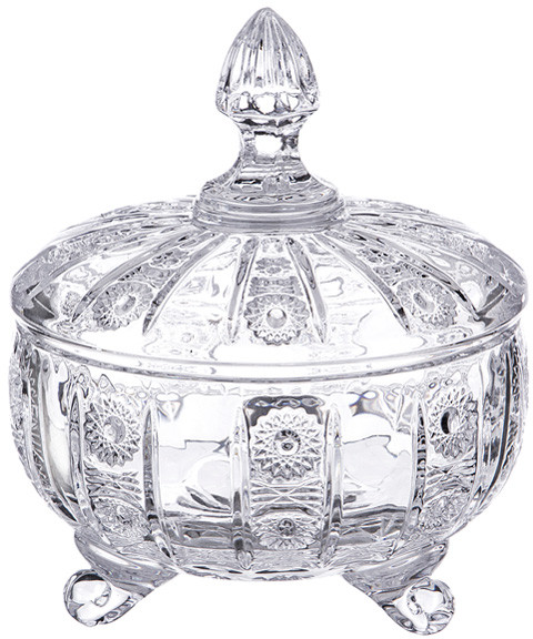 Конфетница с крышкой «Кристалл» (12х14 см) | Кристалл | Lefard
