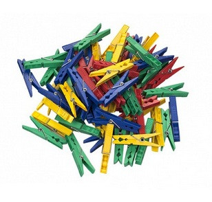 Прищепки (50 шт) + верёвка (20 м) | RORETS