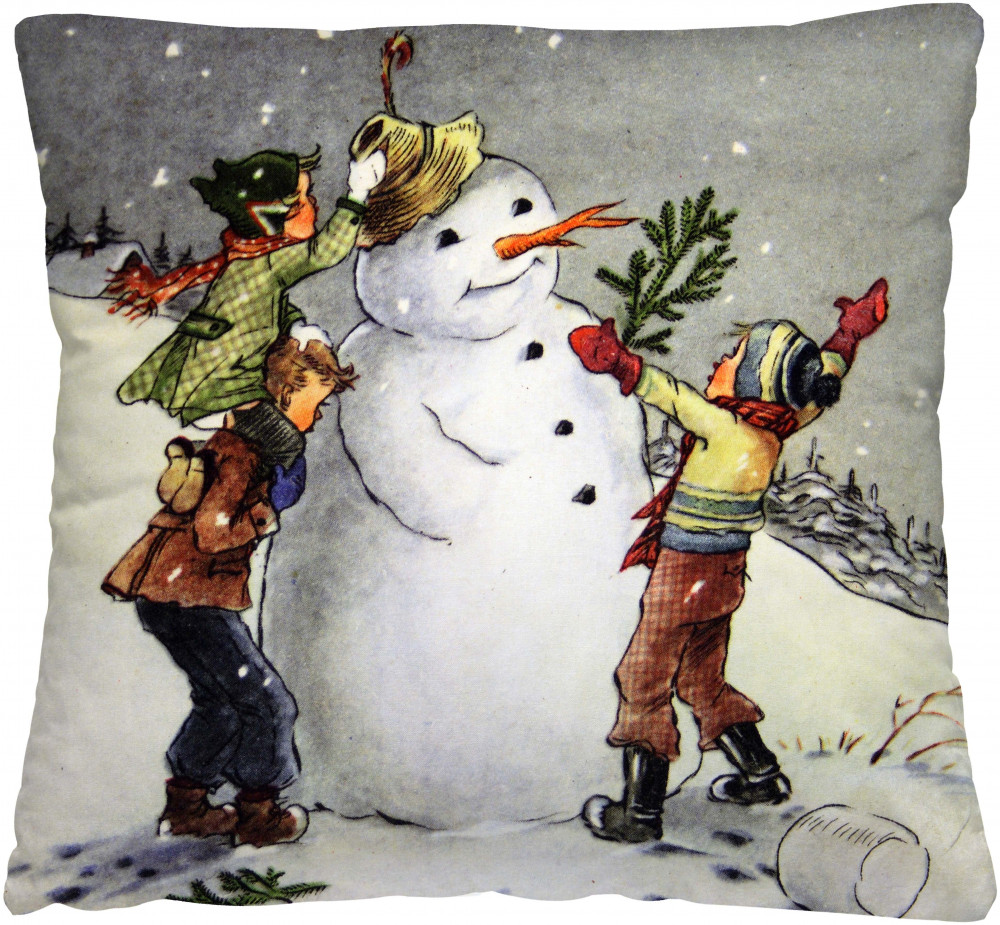 Декоративная подушка «Зимняя забава» (40х40 см, полиэстер) | Новый год | НордТекс