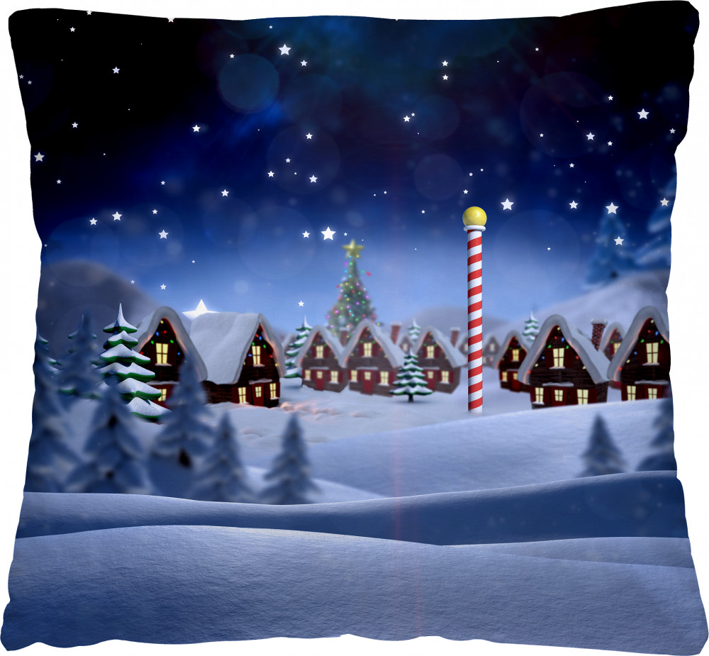 Декоративная подушка «Зимний вечер» (40х40 см, полиэстер) | Новый год | НордТекс