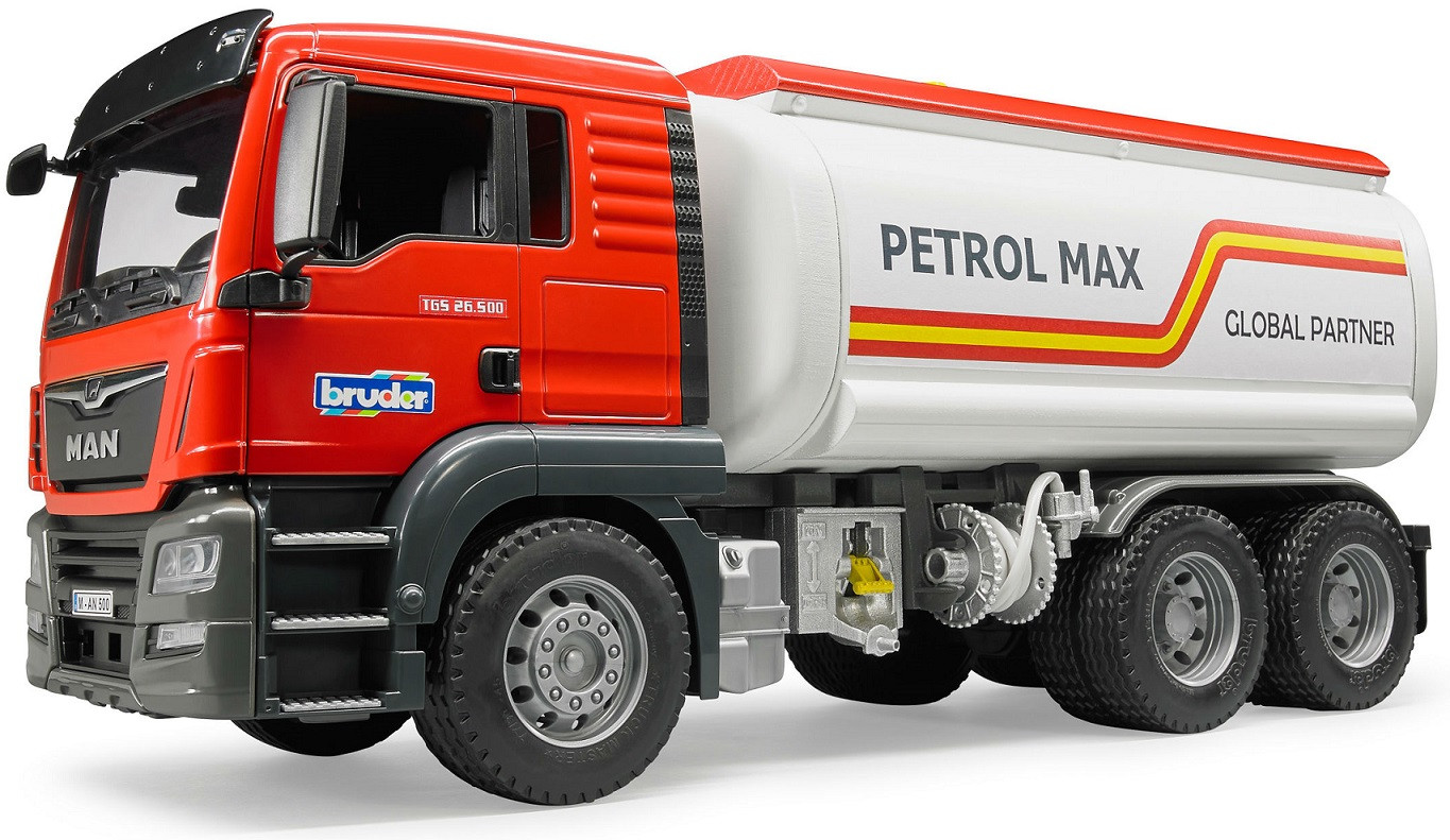 Бензовоз «MAN TGS», с цистерной и шлангом, масштаб 1:16 | Bruder