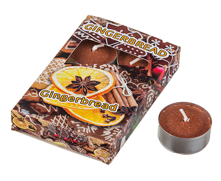 Набор плавающих свечей «Имбирный пряник» 6 штук | Adpal