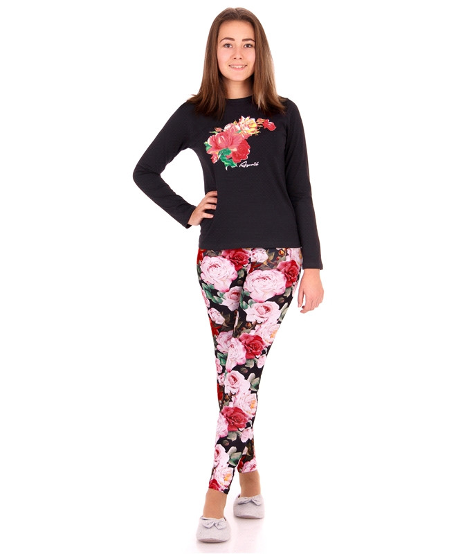 Лонгслив для девочек | Цветочная мелодия | Апрель