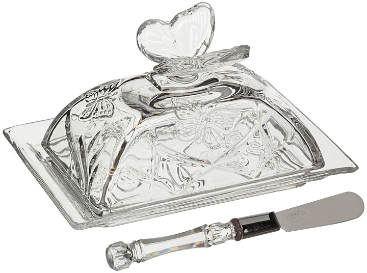 Масленка с ножом (17,6х12,3х10,2 см) | Коллекция