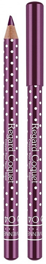 Карандаш-каял для глаз, оттенок 04 Темно-фиолетовый | Regard Coquet | Vivienne Sabo