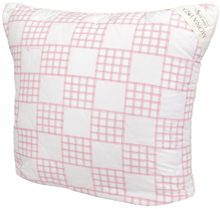 Подушка «Climat Control» (натуральная шерсть, натуральное волокно, 70х70 см), пудровая роза/грозовой синий | Chalet by Serg Look | Mona Liza