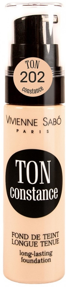 Тональный крем устойчивый «Ton Constance», оттенок 202 Бежевый нейтральный | Vivienne Sabo