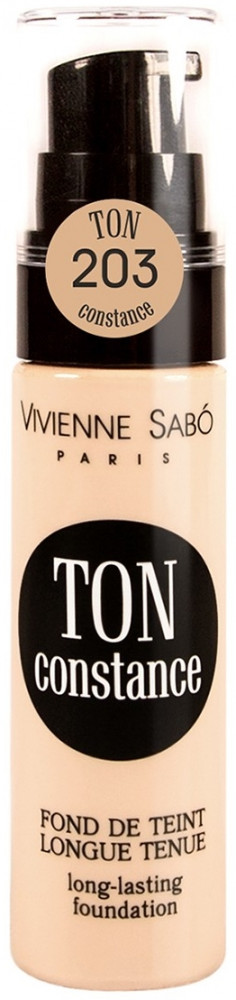 Тональный крем устойчивый «Ton Constance», оттенок 203 Золотисто-бежевый | Vivienne Sabo
