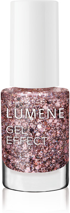 Лак для ногтей «Gel Effect», оттенок 13-4585 Серебристые блестки | Lumene
