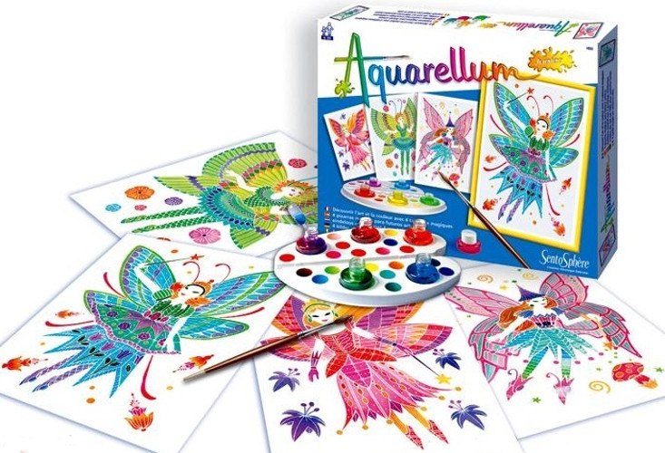 Набор для творчества «Акварельная раскраска» - Феи | Акварельная раскраска | SentoSphere