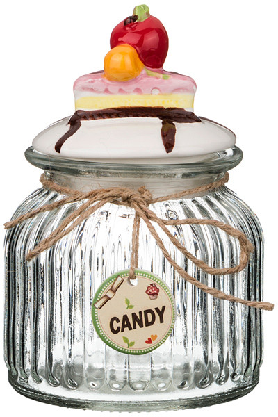 Банка для сыпучих продуктов «Пироженка» (700 мл) | Веселый повар | Lefard