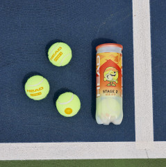 Набор мячей для большого тенниса детских «Stage 2» - Фото 3