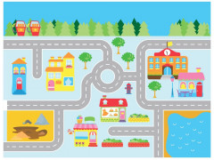 Набор из фетра на липучках «Город» - Фото 7