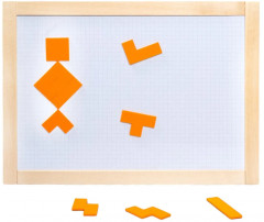 Игра магнитная головоломка танграм «Квадрат» - Фото 8