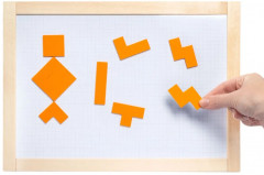 Игра магнитная головоломка танграм «Квадрат» - Фото 9