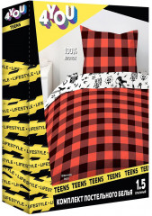 Комплект постельного белья «Rock» (1,5-спальный, бязь, наволочка 70×70) - Фото 2